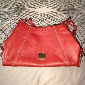 Red leather Dooney & Bourke